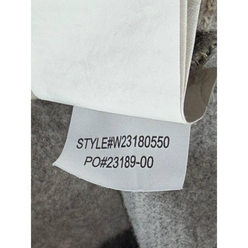 prAna Hartlie Quarter Zip Women XL Hoodie Pullover Gray Wool Blend Sweatshirt - Picture 7 of 7